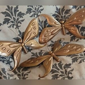 Elegant Golden Butterfly Wall Decor Set